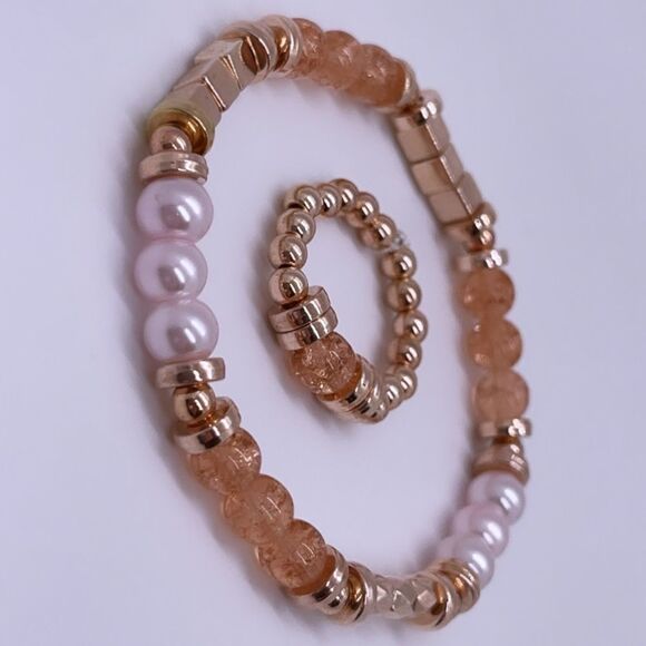 Wool + Pepper Co. Rose Gold Matching Jewelry Set - Picture 2 of 6